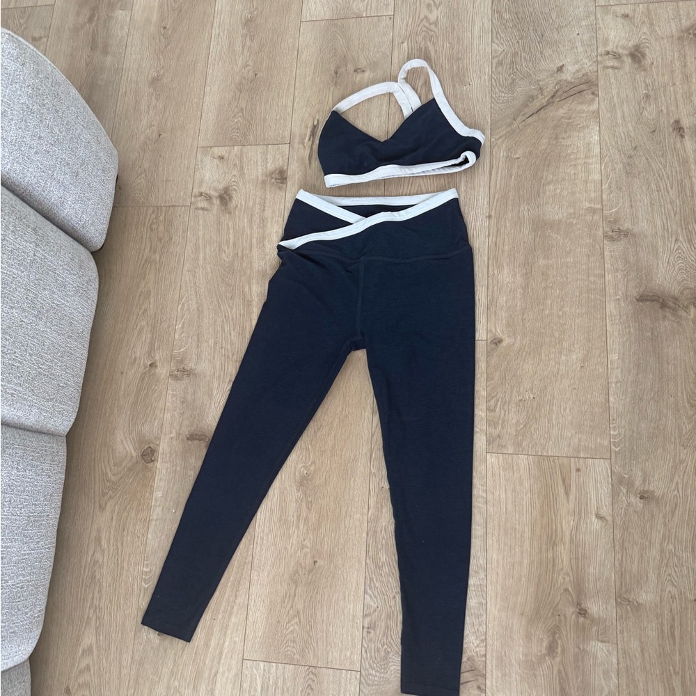 Navy and White beyond yoga Activewear Set